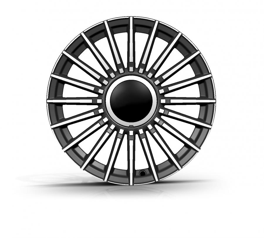 Cerchio ELITE WHEELS: CINQUE / BLACK POLISHED